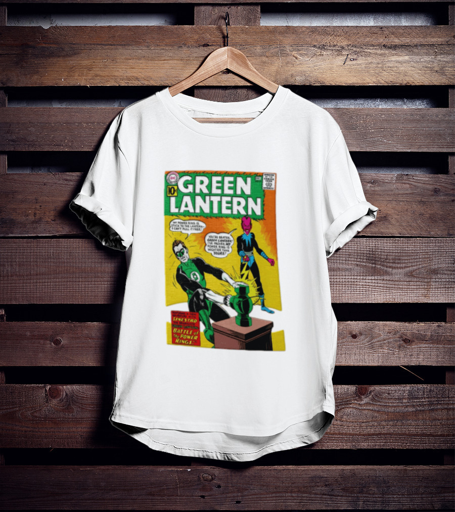 Green Lantern Sinestro Battle Of The Power Rings Comic Cover DC Comics T-Shirt