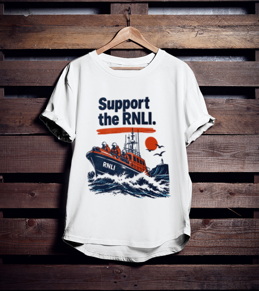 Support The RNLI Lifeboat Crew Royal National Lifeboat Institution T-Shirt