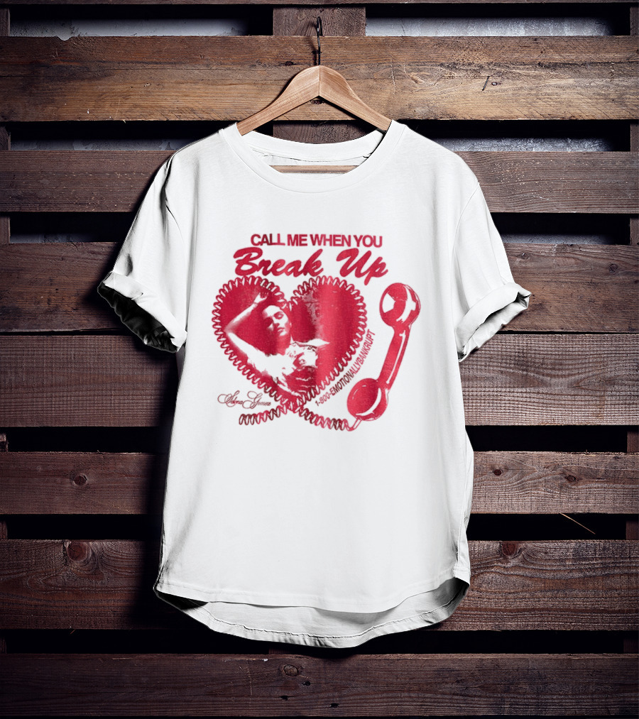 Selena Gomez Call Me When You Break Up Heart Wrench T-Shirt