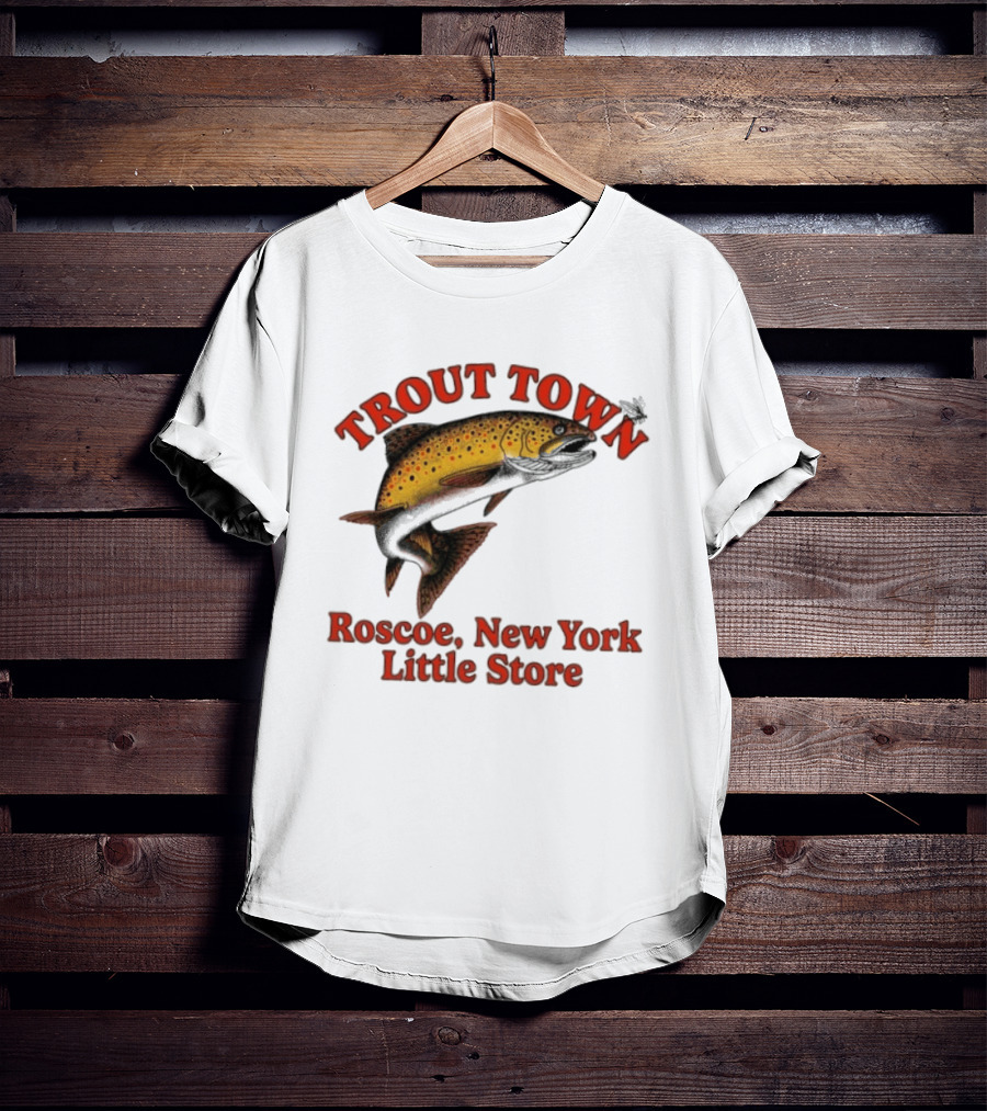 Trout Town Roscoe New York Little Store Fish T-Shirt