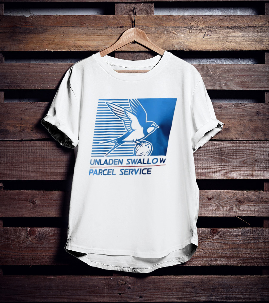 Unladen Swallow Parcel Service Monty Python T-Shirt