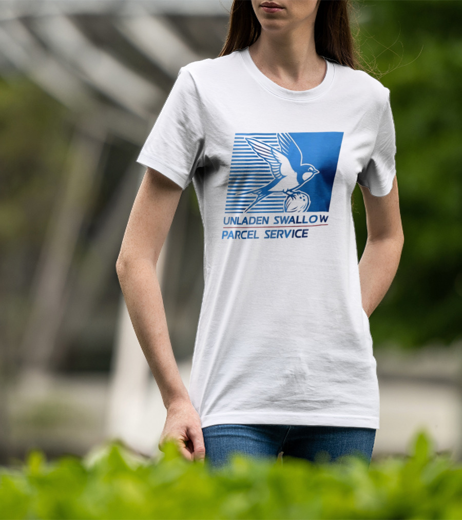 Unladen Swallow Parcel Service Monty Python T-Shirt