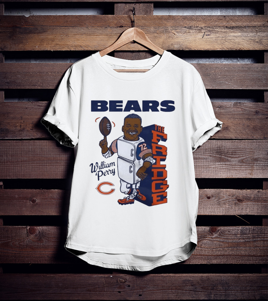 Chicago Bears William Perry The Fridge 72 Football T-Shirt