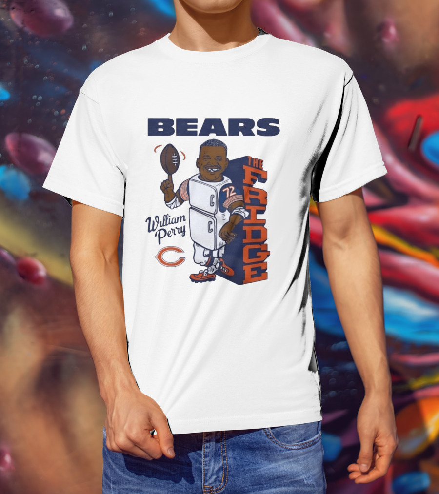 Chicago Bears William Perry The Fridge 72 Football T-Shirt