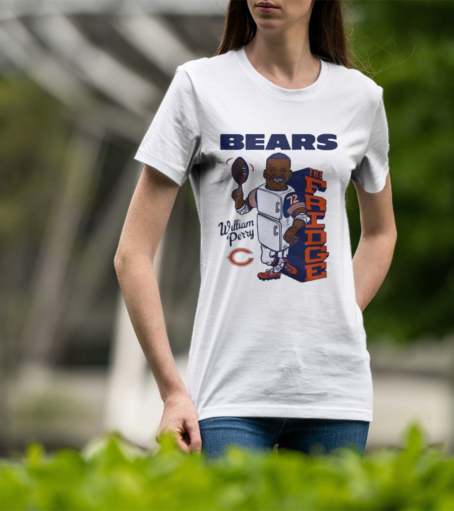 Chicago Bears William Perry The Fridge 72 Football T-Shirt
