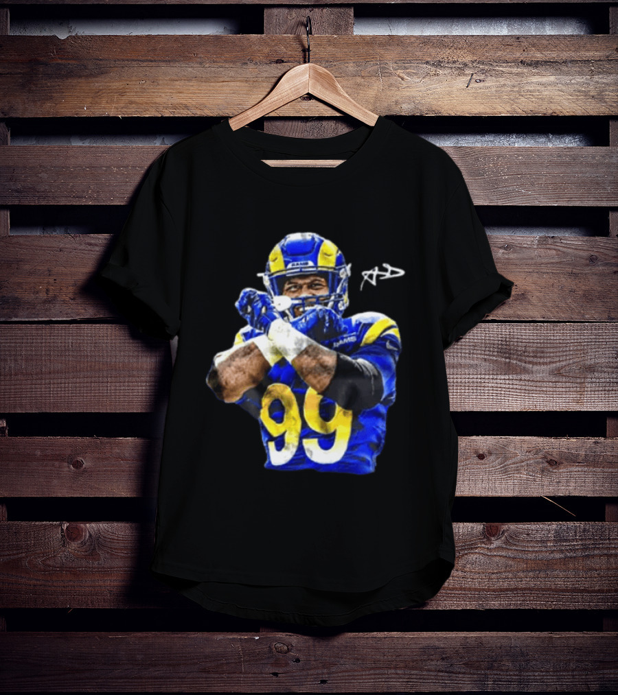 Aaron Donald Los Angeles Rams 99 The Return Signature NFL Football Star T-Shirt