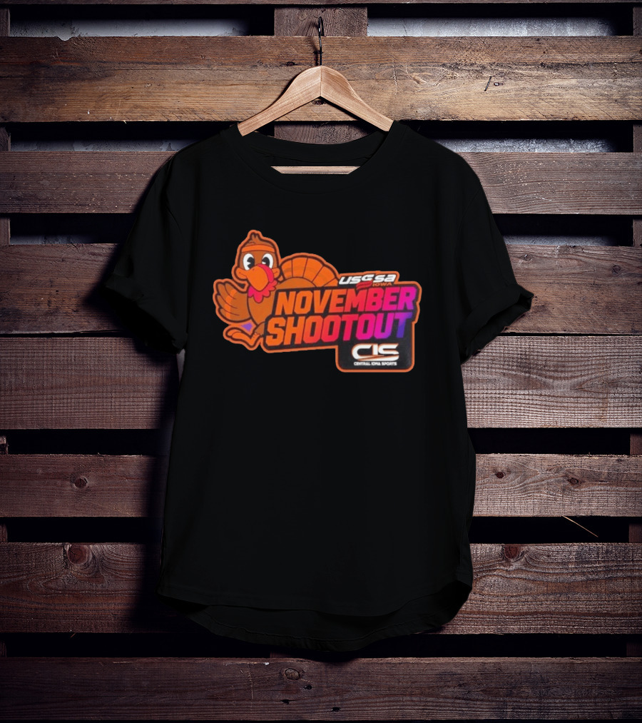 USSSA Iowa November Shootout CIS Central Iowa Sports Turkey 2026 T-Shirt