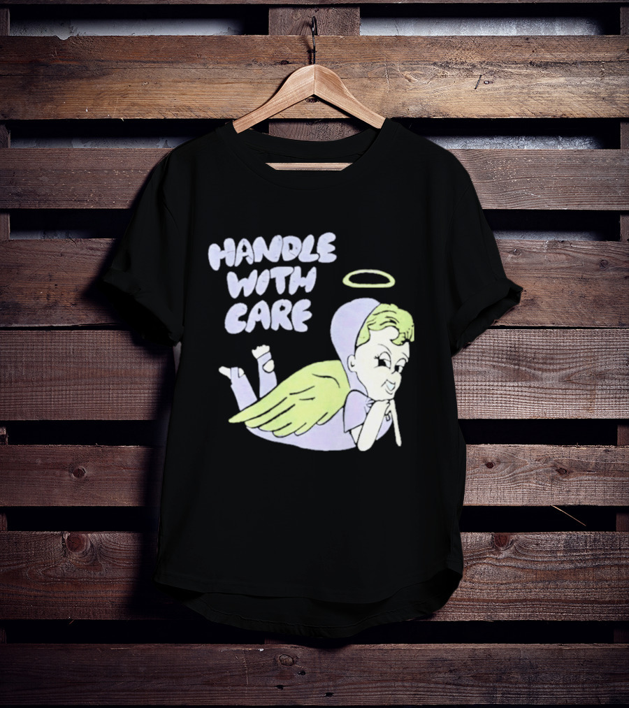 Handle With Care Angel Pastel Halo Wings T-Shirt