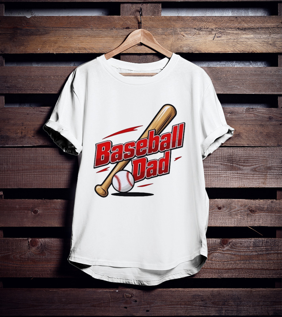 Baseball Dad Bat And Ball Sports T-Shirt