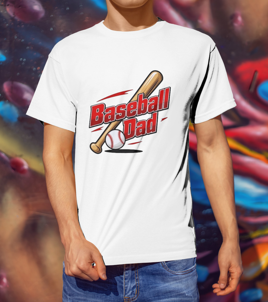 Baseball Dad Bat And Ball Sports T-Shirt