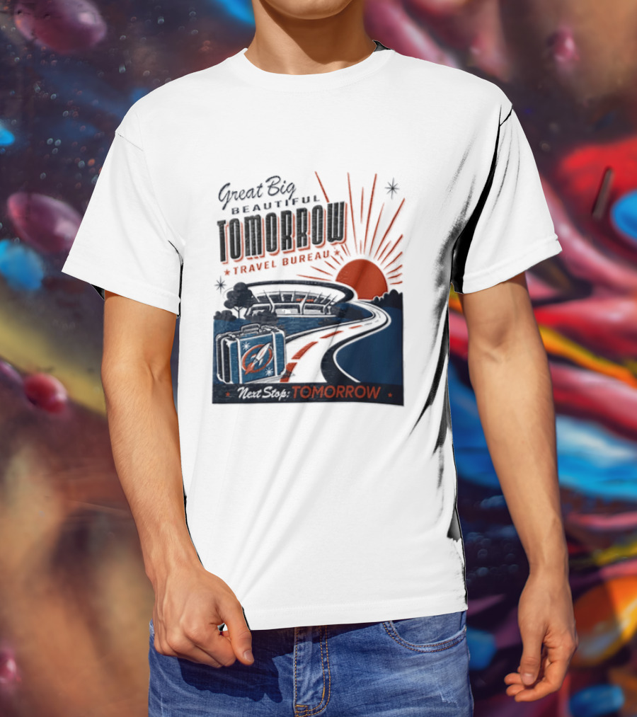 Great Big Beautiful Tomorrow Travel Bureau Tomorrow Carousel T-Shirt