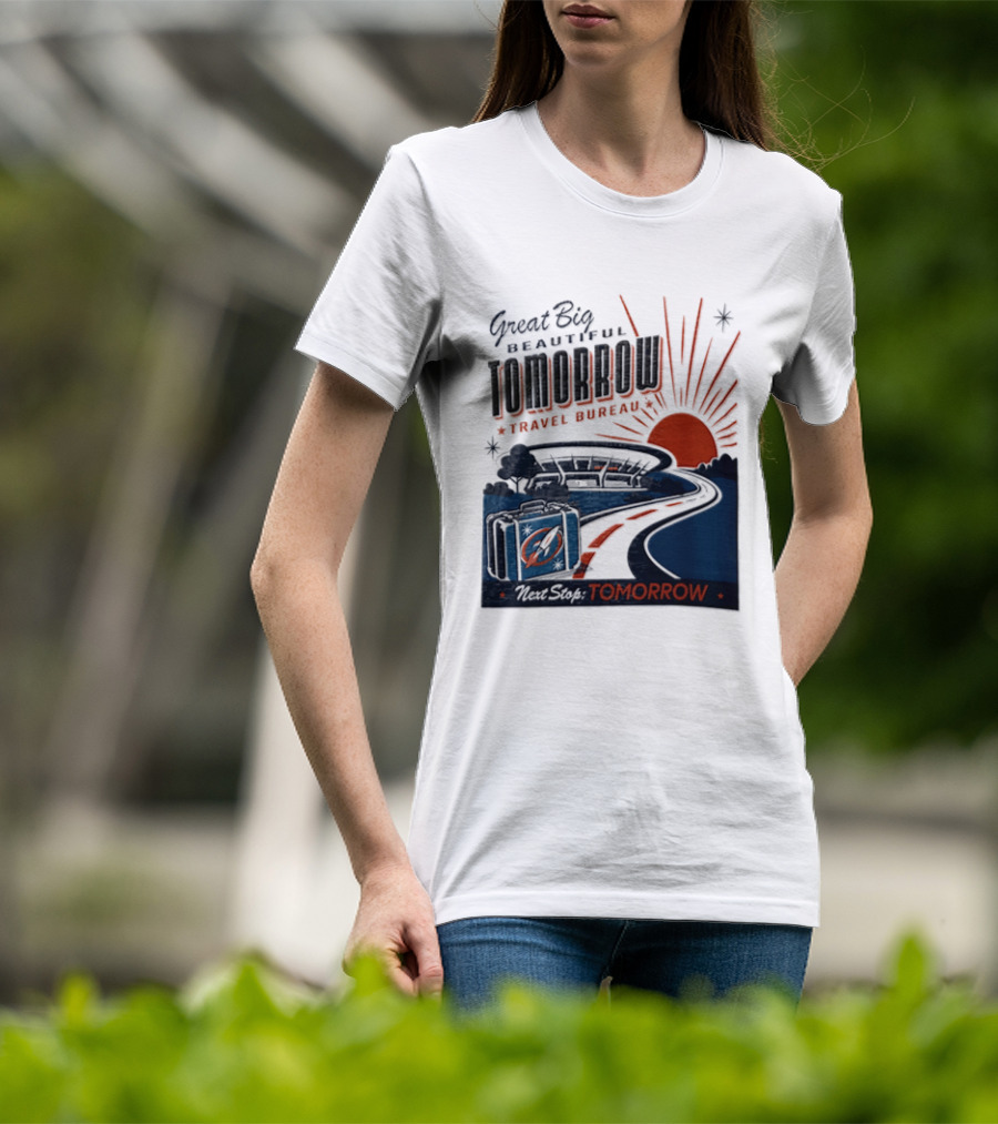 Great Big Beautiful Tomorrow Travel Bureau Tomorrow Carousel T-Shirt