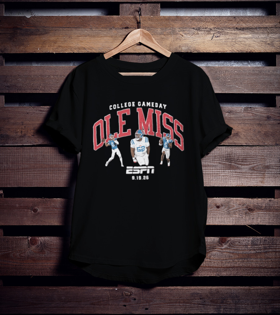 College Gameday Ole Miss Rebels ESPN 9.19.26 T-Shirt