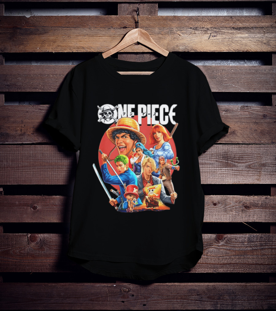 One Piece Anime 2026 Characters With Straw Hat Pirates Crew T-Shirt
