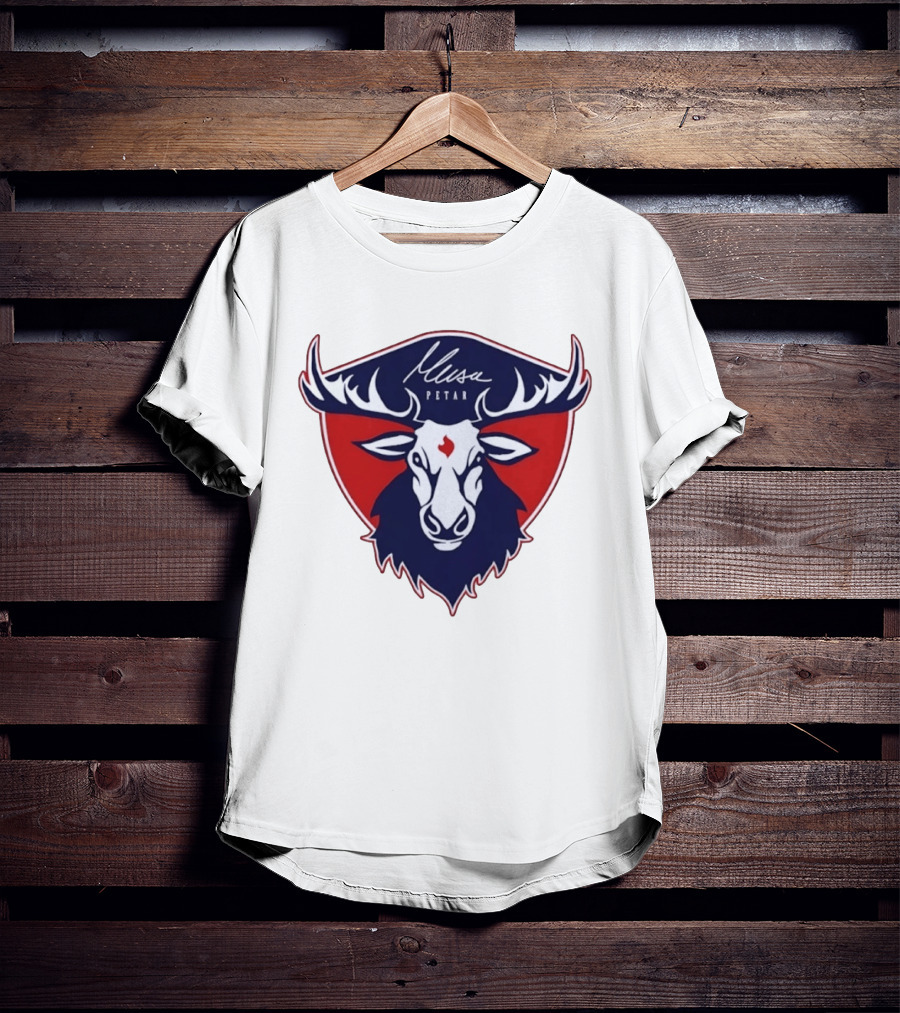 Musa Petar Moose Shield Animal Crest T-Shirt