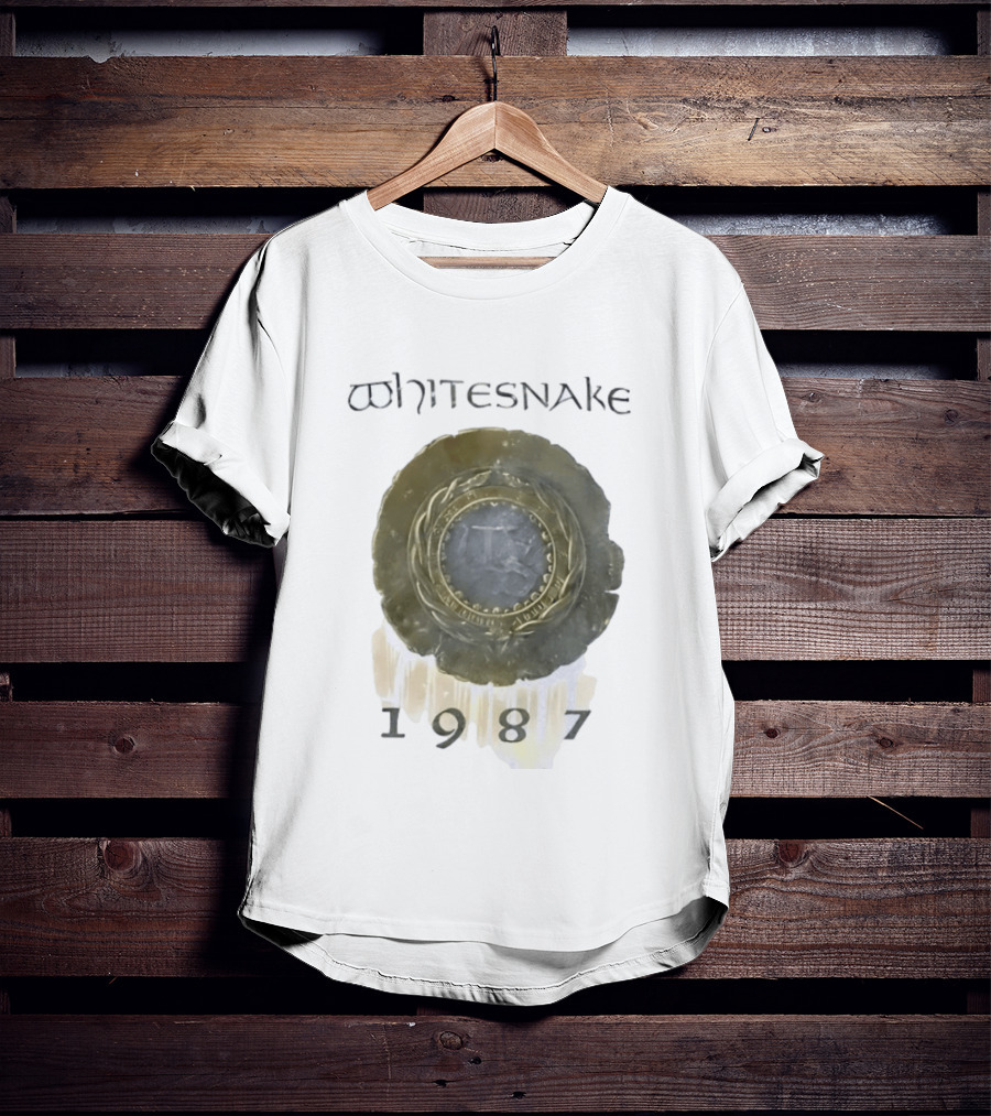 Whitesnake 1987 Album Cover Hard Rock Heavy Metal Band T-Shirt