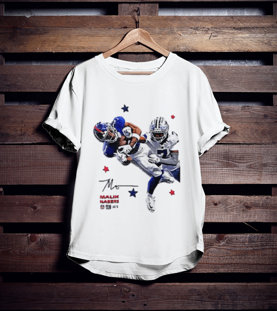 Malik Nabers New York Giants Cowboys Matchup Highlight T-Shirt