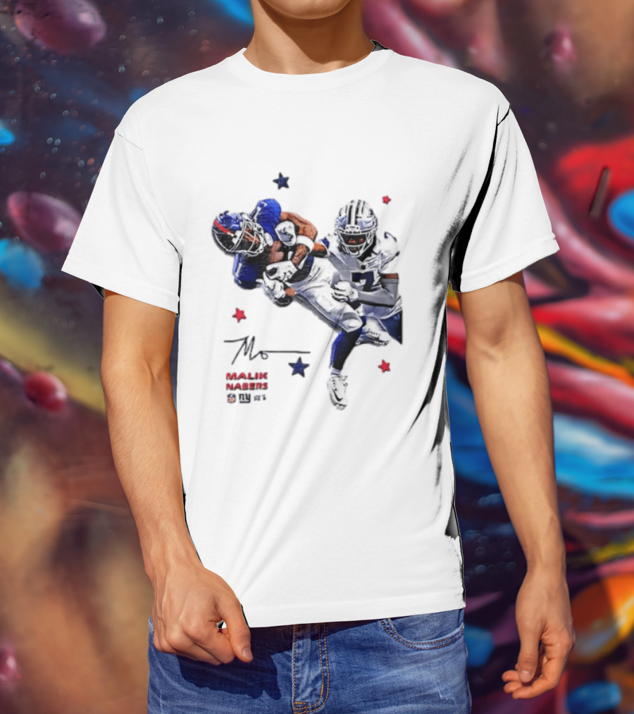 Malik Nabers New York Giants Cowboys Matchup Highlight T-Shirt