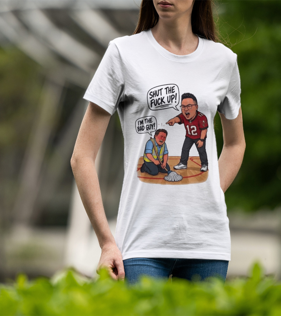 Rico Bosco Shut The Fuck Up I'm The Bad Guy 12 Red Jersey T-Shirt