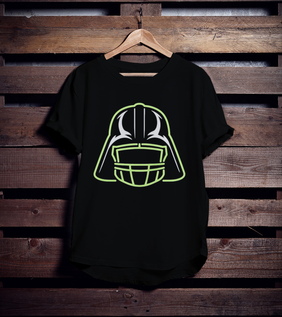Darth Vader Seattle Seahawks Football Helmet T-Shirt