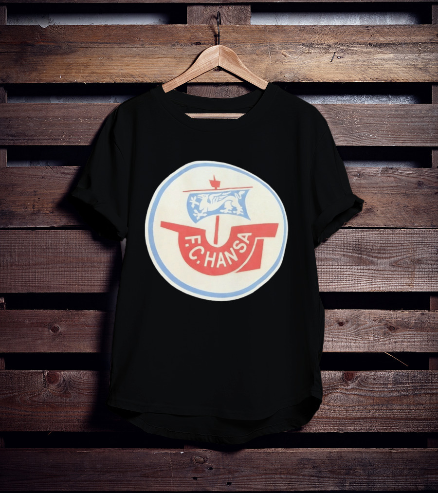 FC Hansa Rostock German Football Crest With Griffin T-Shirt