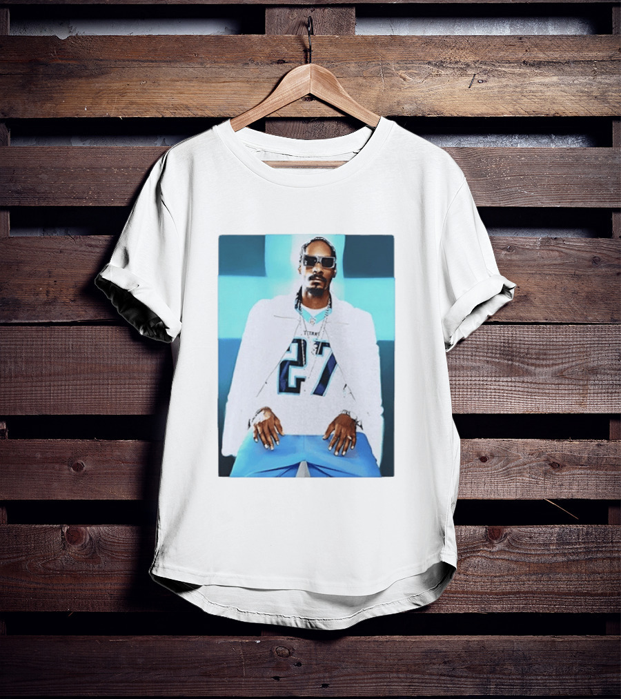 Tennessee Titans 27 Jersey Worn By Snoop Dogg T-Shirt