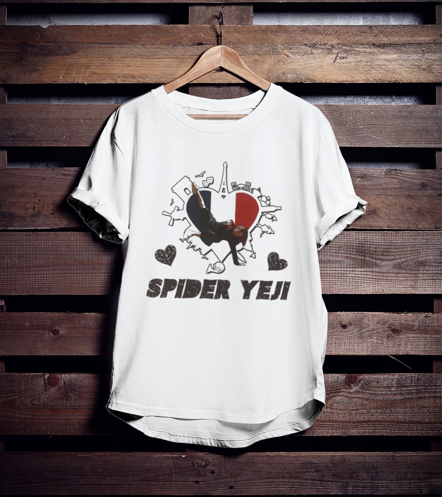 Spider Yeji France Heart Paris Travel ITZY T-Shirt
