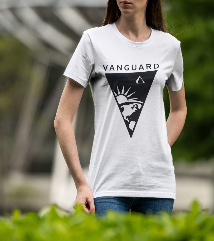 Vanguard Earth Sun Triangle Minimalist Earth Sun T-Shirt