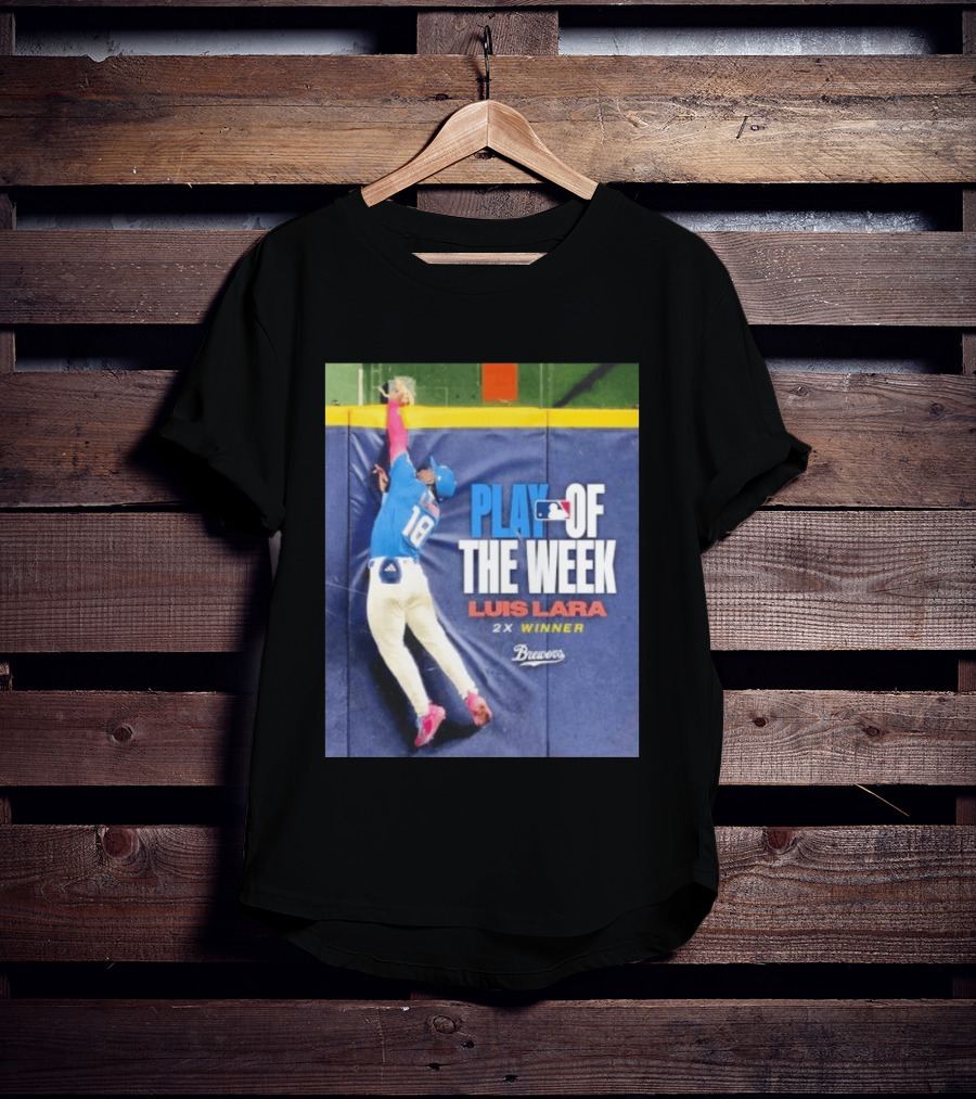 Luis Lara Play Of The Week 2x Winner Milwaukee Brewers T-Shirt
