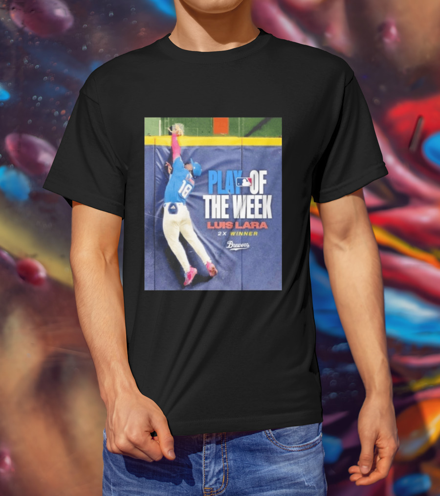 Luis Lara Play Of The Week 2x Winner Milwaukee Brewers T-Shirt