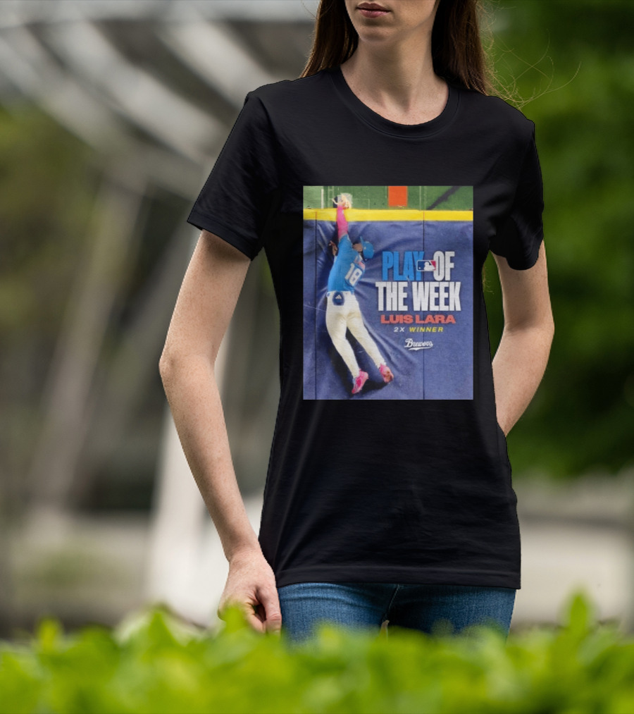 Luis Lara Play Of The Week 2x Winner Milwaukee Brewers T-Shirt