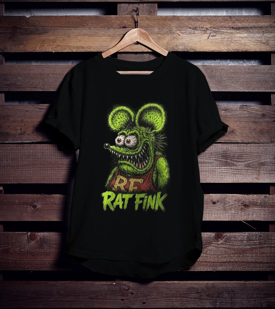 Rat Fink Kustom Kulture Born To Ride Weird RF T-Shirt