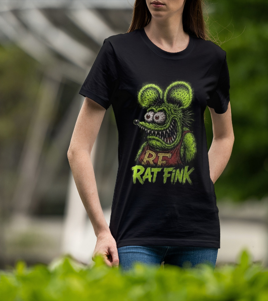 Rat Fink Kustom Kulture Born To Ride Weird RF T-Shirt