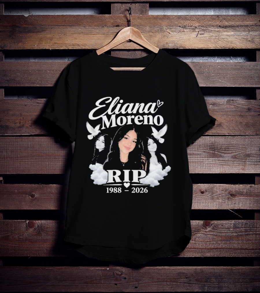 Eliana Moreno RIP 1988 2026 Memorial Tribute With Doves And Clouds T-Shirt