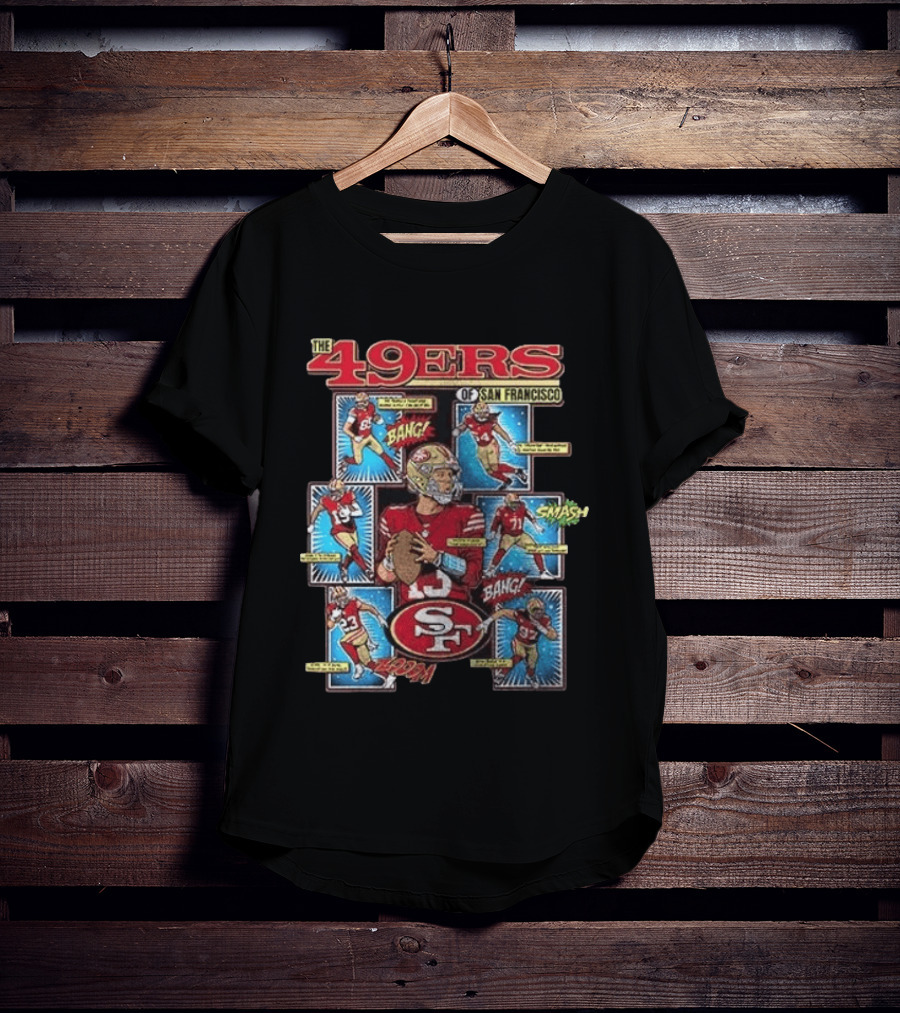 The 49ers Of San Francisco All Stars Comic Bang Smash SF 49ers T-Shirt