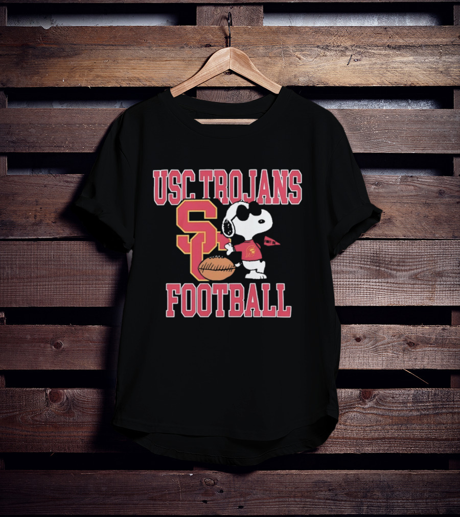 USC Trojans Snoopy Football Fight On University Of Southern California T-Shirt