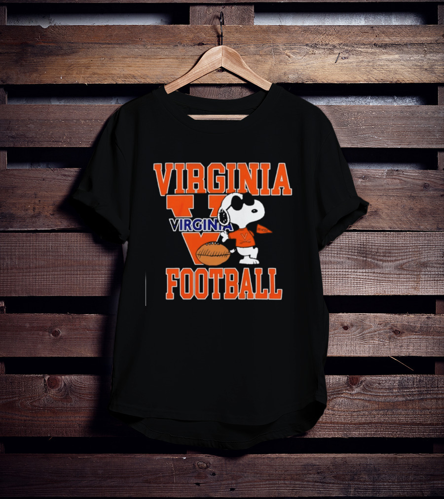 Virginia Cavaliers Football Snoopy Go Hoos T-Shirt