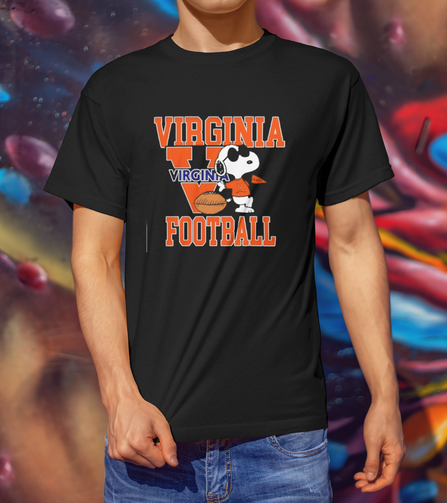 Virginia Cavaliers Football Snoopy Go Hoos T-Shirt