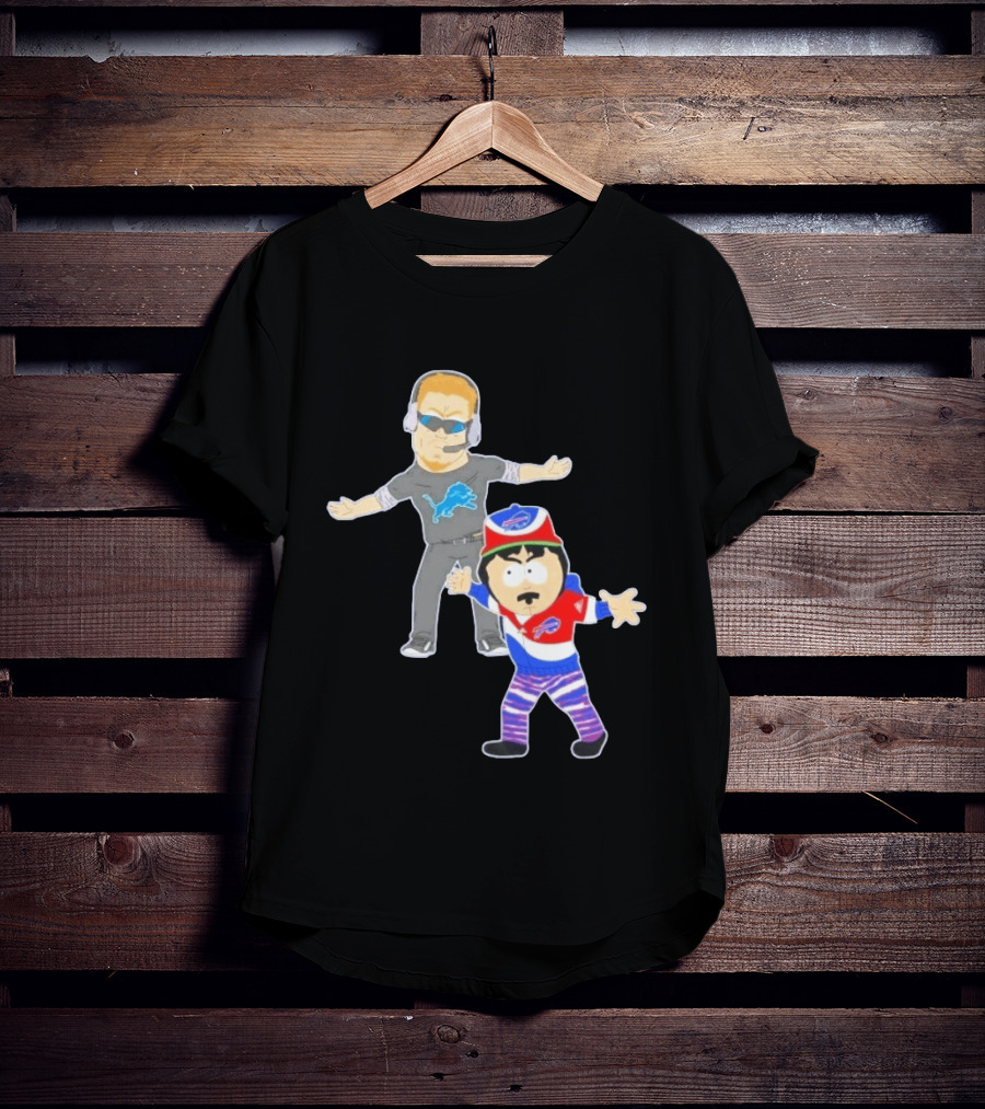 Buffalo Bills Detroit Lions South Park Crossover Motown Bro Down T-Shirt