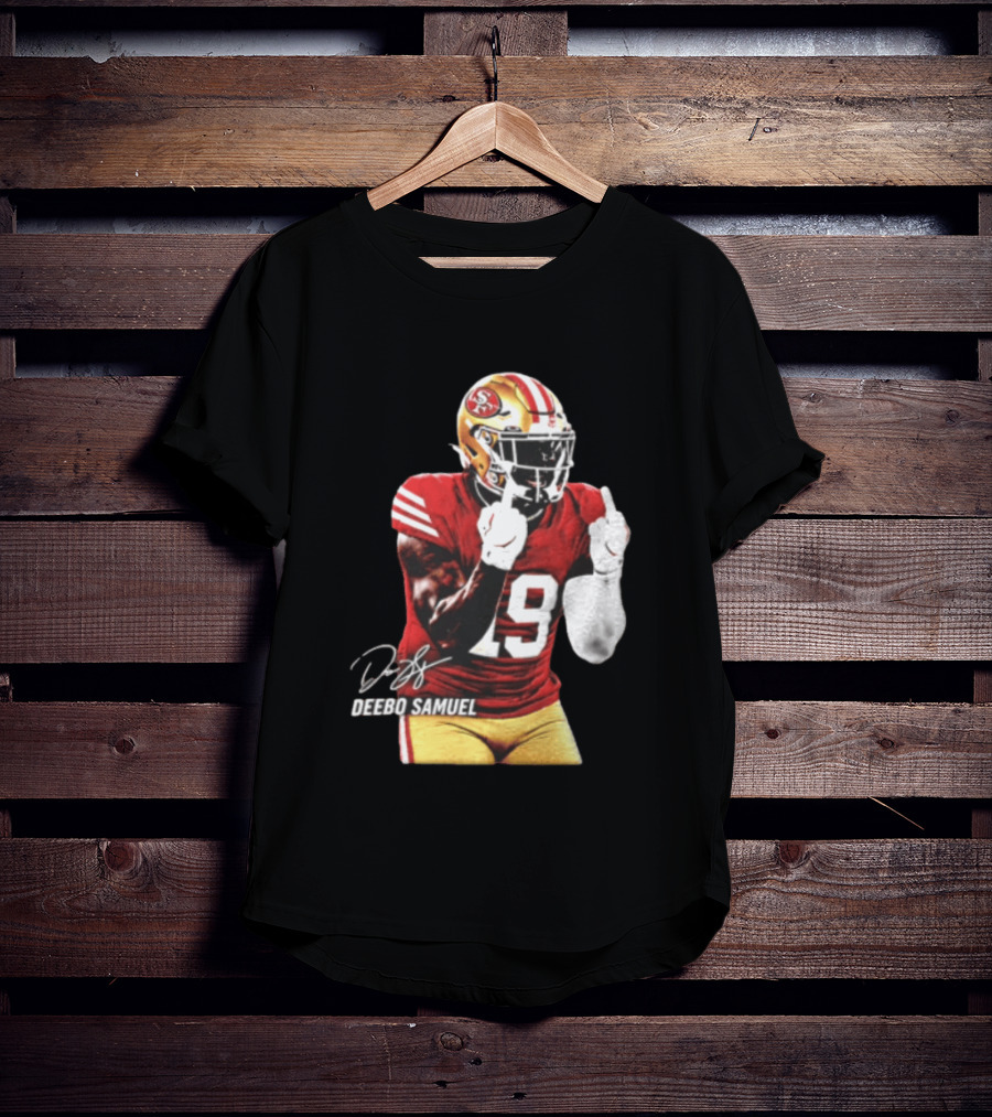 Deebo Samuel Number 19 San Francisco 49ers Signature Gesture T-Shirt