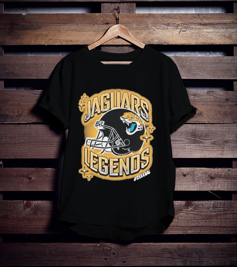 Jacksonville Jaguars Legends DUUUVAL Football Helmet T-Shirt