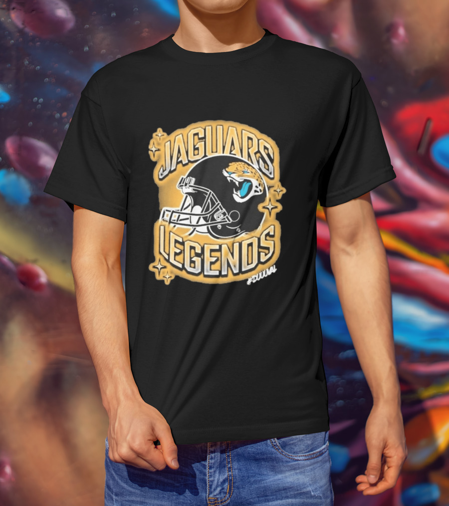 Jacksonville Jaguars Legends DUUUVAL Football Helmet T-Shirt
