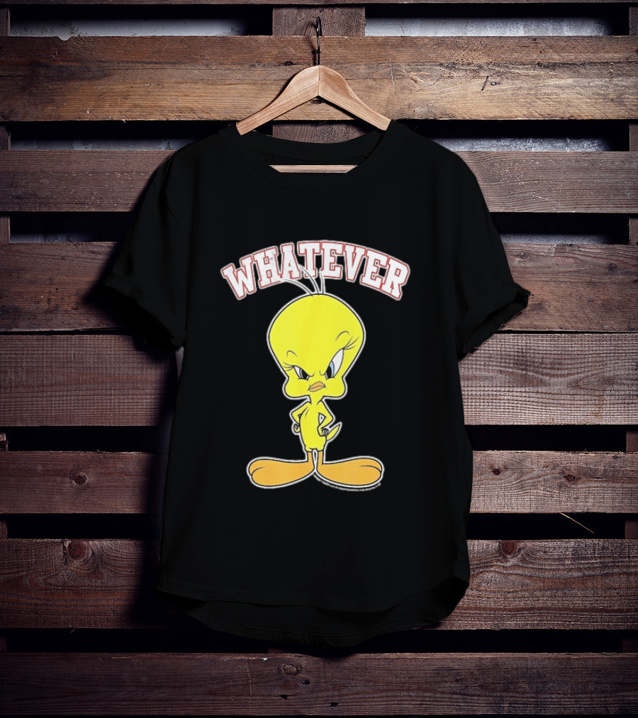 Tweety Bird Whatever Attitude Looney Tunes Cartoon T-Shirt