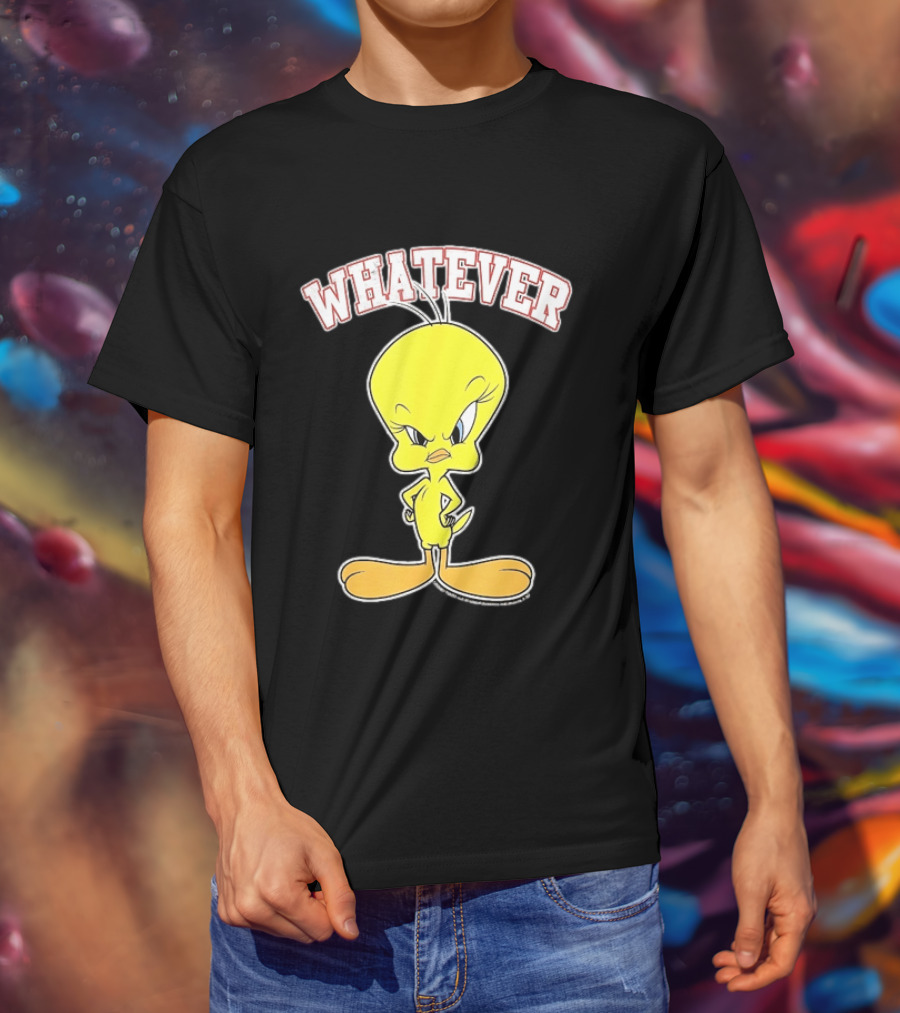 Tweety Bird Whatever Attitude Looney Tunes Cartoon T-Shirt
