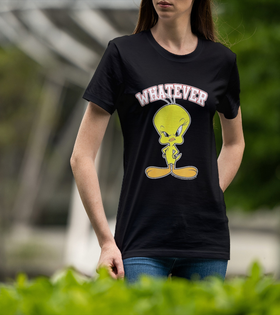 Tweety Bird Whatever Attitude Looney Tunes Cartoon T-Shirt