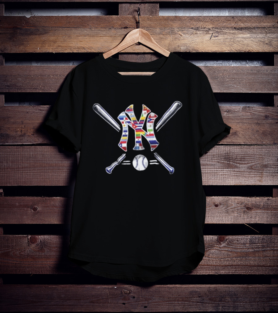 New York Yankees Hispanic Heritage Month Flags 2026 Celebration T-Shirt