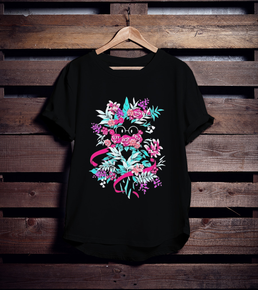 Floral Wizardry Bouquet Glasses Magic Blossoms T-Shirt