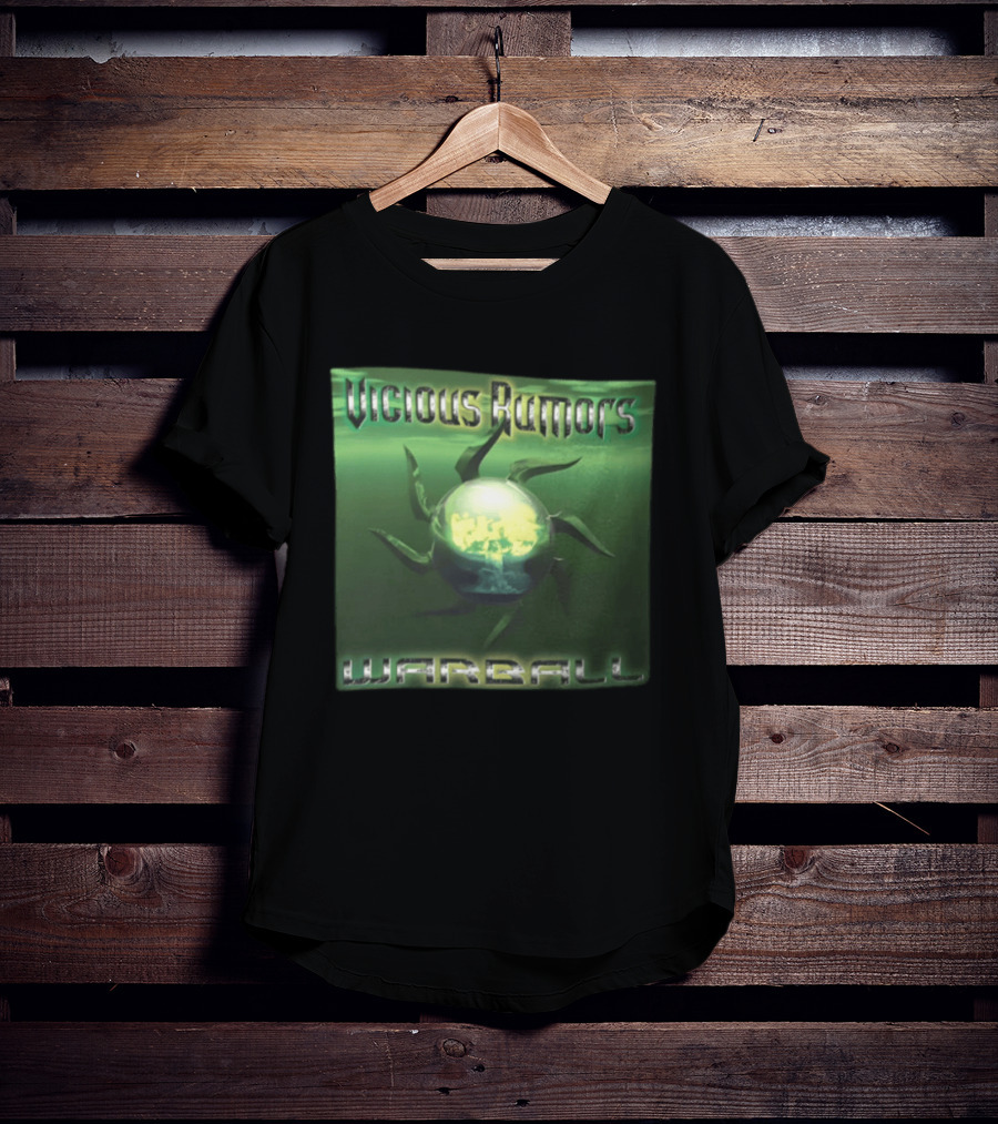 Vicious Rumors Warball Album Cover Heavy Metal Band Music T-Shirt