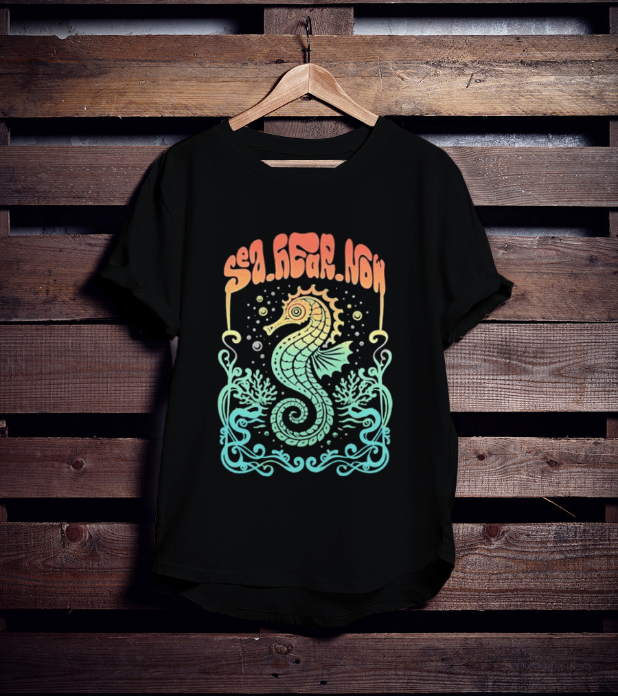 Sea Hear Now Seahorse 2026 Lineup Psychedelic Festival T-Shirt