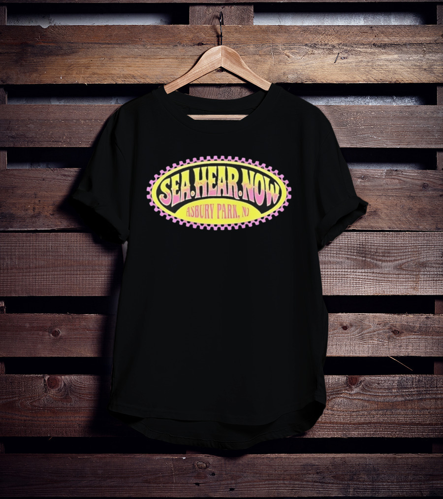Sea Hear Now Asbury Park NJ Music Festival Retro Surfing Vibes T-Shirt